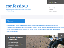 Tablet Screenshot of confessio-wue.de